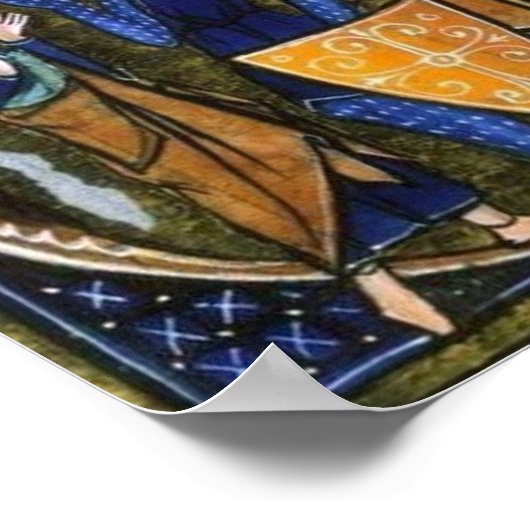 Poster Buchmalerei Mittelalter (Coin)