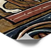 Poster Buchmalerei Mittelalter Ritterschutz von Raubritte (Coin)