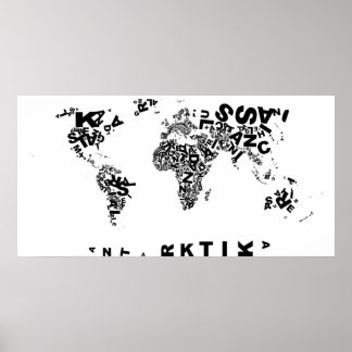 Poster Buchstabenwelt