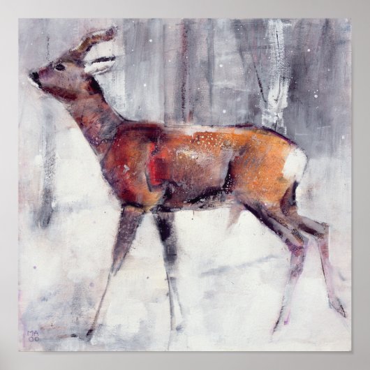 Poster Buck dans la neige 2000 (Devant)