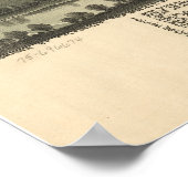 Poster Buckhannon West Virginia 1889 Antique Panorama (Coin)