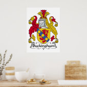 Poster Buckingham Family Crest (Cuisine)