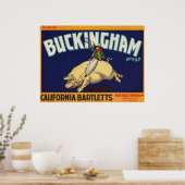 Poster Buckingham Vacaville Californie Bartletts Cowboy (Cuisine)