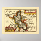 Poster Buckinghamshire Comté Angleterre Ancien Antiquaire (Devant)