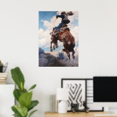 Poster Buckings par Newell Convers Wyeth (Bureau à domicile)