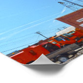 Poster Bucklin, Kansas, Hôtel de Ville et tour de l'eau (Coin)