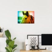 Poster Buckskin couleur arc-en-ciel (Bureau à domicile)