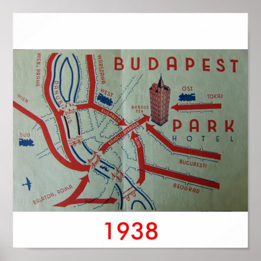 Poster Budapest (Devant)