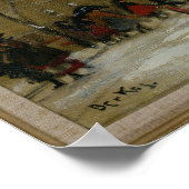 Poster Budapest dans la neige (Coin)