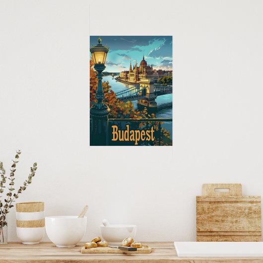 Poster Budapest Danube (Cuisine)