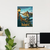 Poster Budapest Danube (Bureau à domicile)