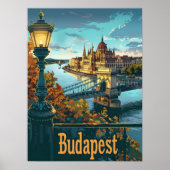 Poster Budapest Danube (Devant)