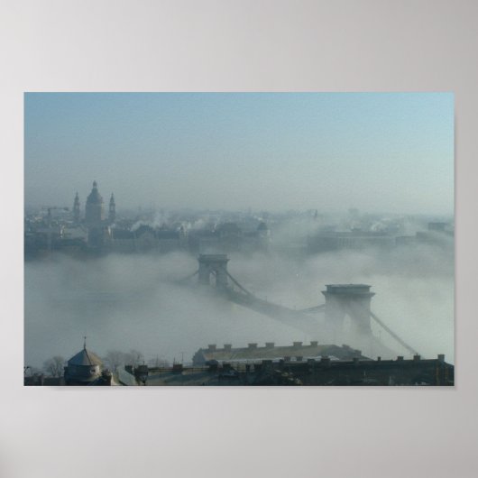 Poster Budapest et le Danube (Devant)