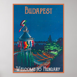Poster Budapest, Fisherman Bastion, Hungary