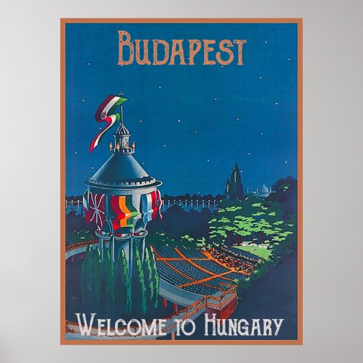 Poster Budapest, Fisherman Bastion, Hungary (Devant)