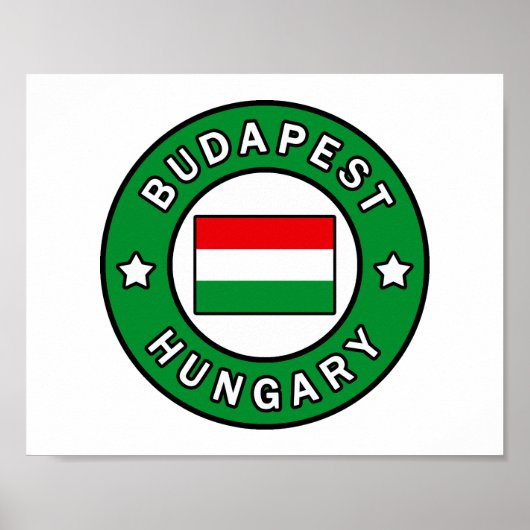Poster Budapest Hongrie (Devant)