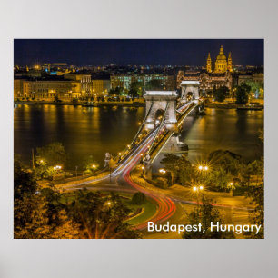 Poster Budapest, Hongrie