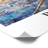 Poster Budapest Hongrie Aquarelle Voyage Main tirée (Coin)