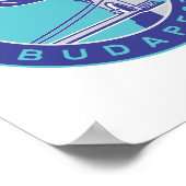 Poster Budapest, Hongrie, Magyar, Danube, (Coin)