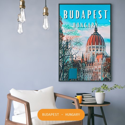 Poster Budapest, la perle du Danube