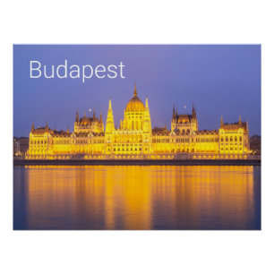 Poster Budapest Parlement Panorama Hongrie