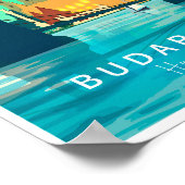 Poster Budapest Retro Print, Hongrie Wall art (Coin)