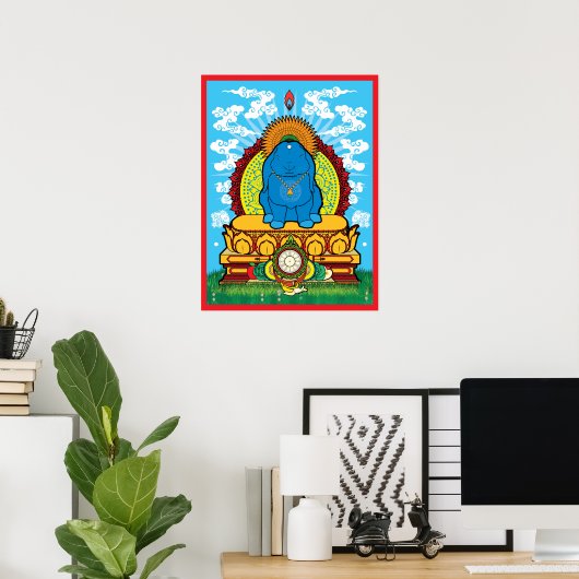 Poster BUDDHA 18x24 (Bureau à domicile)