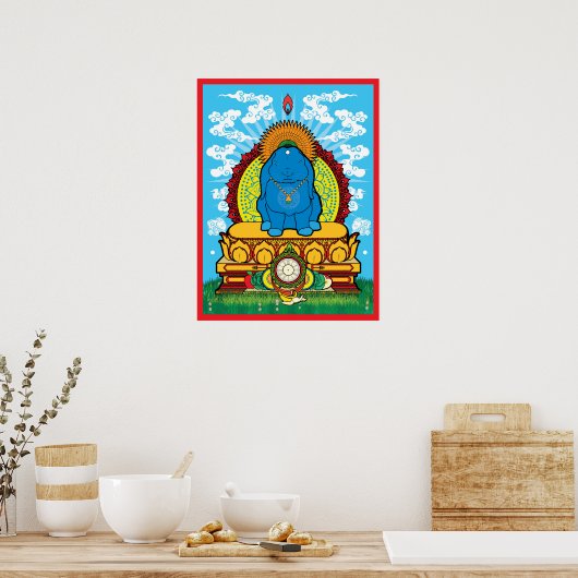 Poster BUDDHA 18x24 (Cuisine)