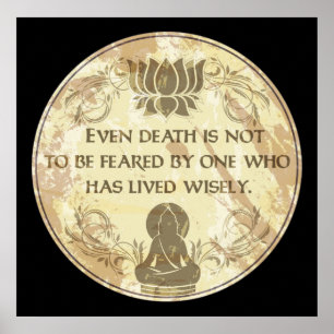 Poster Buddha Live Wisely