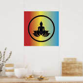 Poster Buddha Lotus Flower Buddhism Zen Spirituality  (Cuisine)