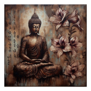 POSTER BUDDHA MEDITAT AP #5