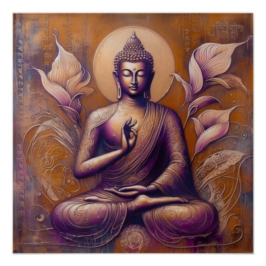 POSTER BUDDHA MEDITAT AP #7 (Devant)