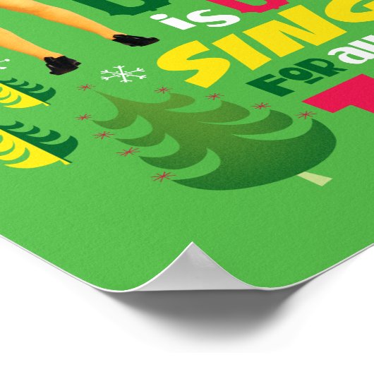 Poster Buddy l'Elfe | Citation graphique de Noël (Coin)