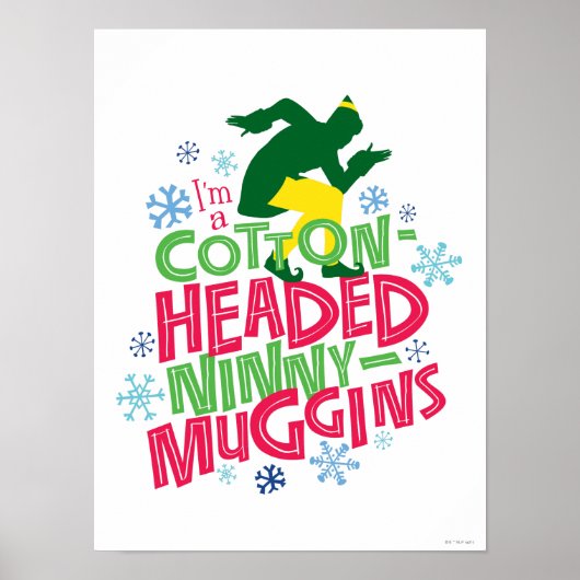 Poster Buddy l'Elfe | Ninny-muggins en coton (Devant)