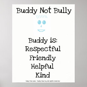 Poster Buddy Pas Bully Blue Boy