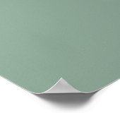 Poster Budget simple mariage élégant vert eucalyptus (Coin)