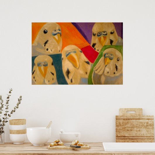 Poster Budgie Budgerigar (Cuisine)