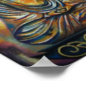 Poster Budhha Art - Paix et Patience par Mansa Pryor (Coin)