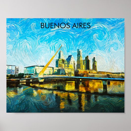 Poster Buenos Aires Argentine (Devant)