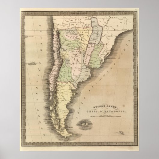 Poster Buenos Aires, le Chili et la Patagonie (Devant)