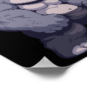 Poster Buff Alpha Silverback Gorilla Ape Design Boxer Go (Coin)