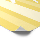 Poster Buff Victorian Lady Stripe avec Papillon (Coin)