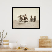 Poster Buffalo Bill & Army Officers SD 1891 (Cuisine)