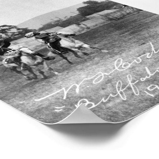 Poster "Buffalo Bill" Cody Riding Horse (Coin)