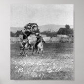 Poster "Buffalo Bill" Cody Riding Horse (Devant)