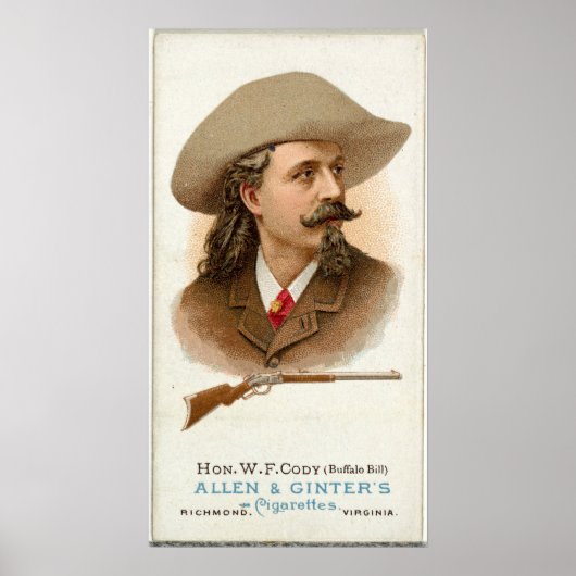 Poster Buffalo Bill Rifle Shooter 1887 (Devant)