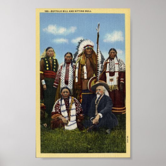 Poster Buffalo Bill & Sitting Bull (Devant)