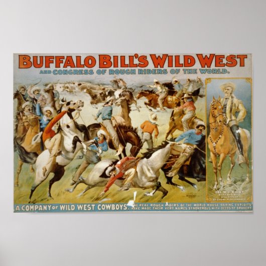 Poster Buffalo Bill's Wild West (Devant)