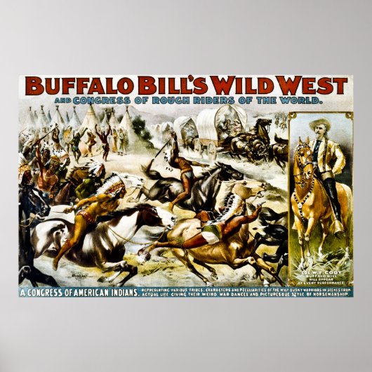 Poster Buffalo Bill's Wild West - Un Congrès des Indiens (Devant)
