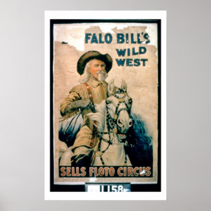 Poster 'Buffalo Bill's Wild West', Vend Floto Circus (co.